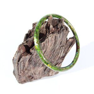 Vintage Green Cloisonne Bangle